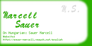 marcell sauer business card